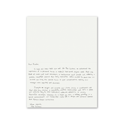 Large Announcement Greeting Letter